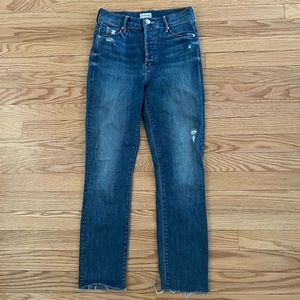 Mother The Stunner Ankle Fray Graffiti Girl Size 24